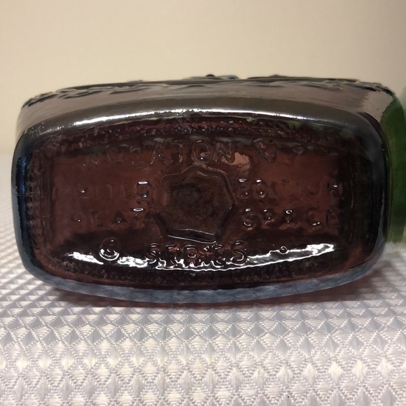 2 Wheaton Glass Apollo 15 & Apollo 17 Iridescent Decanter Bottles Vintage Rare - Picture 4 of 14